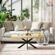 image 2 of HOMCOM Industrial Coffee Table, End Table with Steel Frame