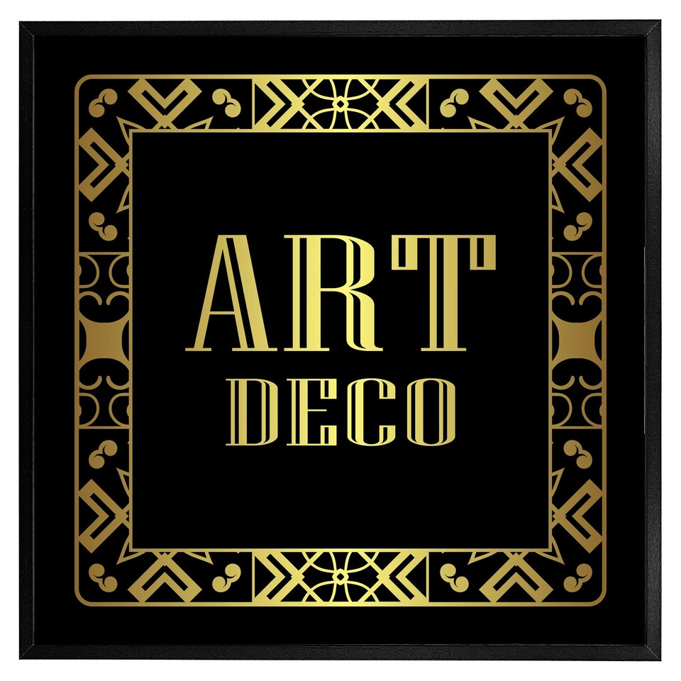 image 1 of Art deco (Picutre Frame) Brown | Oak | L