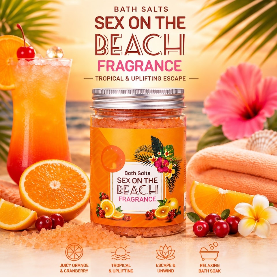 image 1 of 3 Cocktail Bath Salts Crystals Fruity Scent Mojito Strawberry Sex On Beach 320g