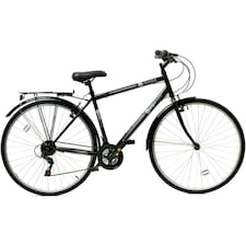 Aurai Trekker Unisex Heritage Bike 700c Wheel 18 Speed Black