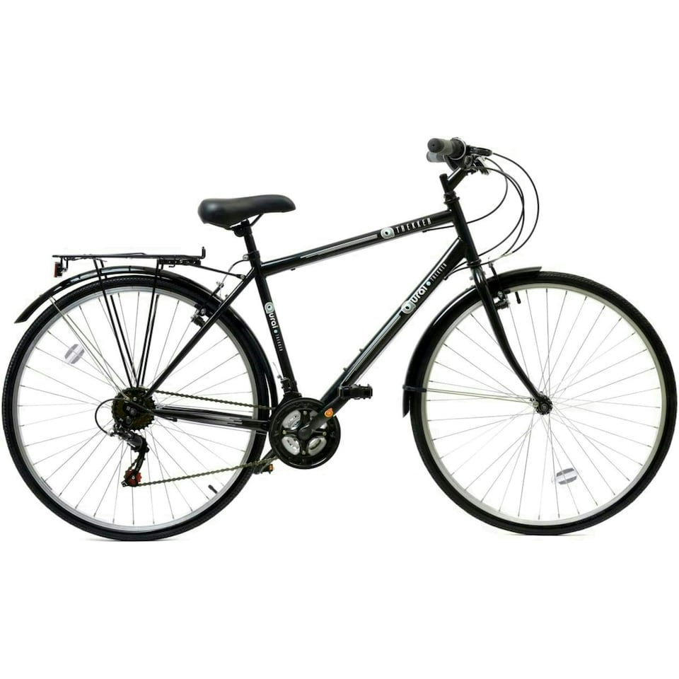 image 1 of Aurai Trekker Unisex Heritage Bike 700c Wheel 18 Speed Black