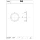 image 2 of McAlpine 2" BSP Compression Nut Z8B