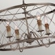 image 2 of Dury 4 Light Cage Ceiling Pendant Century Silver Leaf, E14