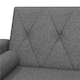 image 6 of Yaheetech Button-tufted Fabric 3-Seater Sofa Bed with 2 Bolster Pillows