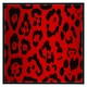 image 2 of Red leopard print (Picture Frame) White | XS