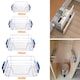 image 3 of Living and Home 2Pcs Metal Sliding Pull Out Wire Basket Organizer For 500mm Cabinet | Silver