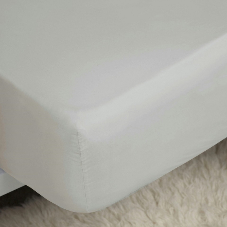 image 1 of Belladorm Pima Cotton 450 Thread Count Extra Deep Fitted Sheet - Platinum - Kingsize