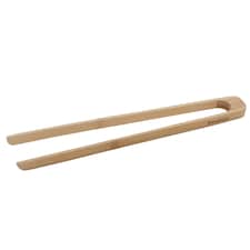 Ukiyo Bamboo Logo Tongs - Brown - One Size