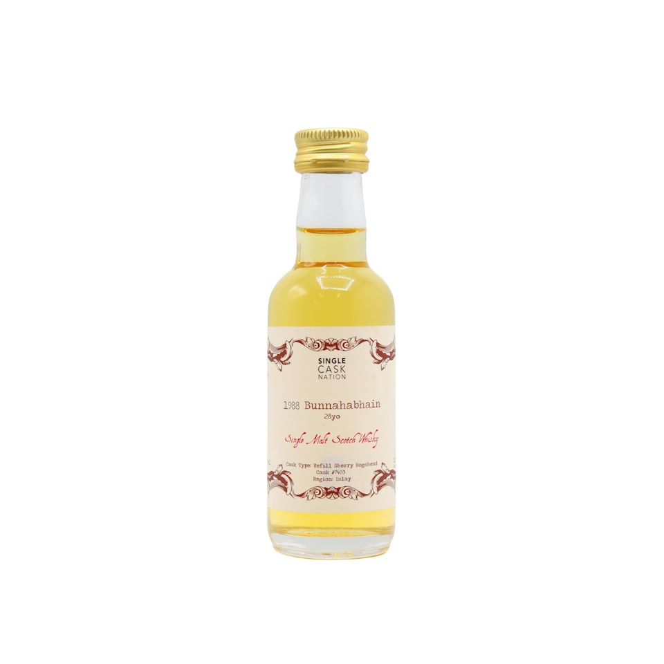 Bunnahabhain - Single Cask Nation - Single Cask No. 7403 1988 28 year old Whisky Miniature
