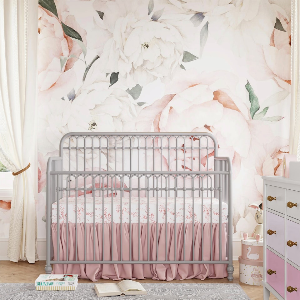 image 1 of Ivy 3in1 Convertible Cotbed Metal Grey