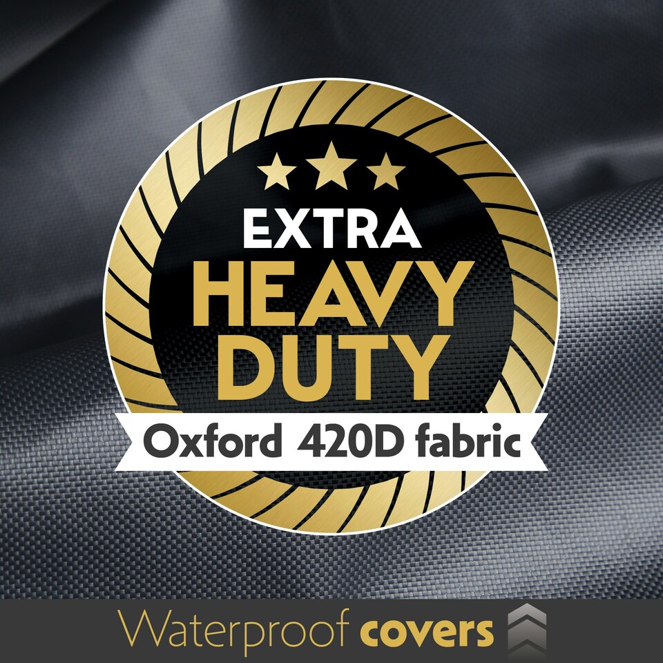 image 1 of Futura Rectangular 180x120x74cm Waterproof Garden Furniture Cover 420D | Black | Black | 180x120x74cm | 1