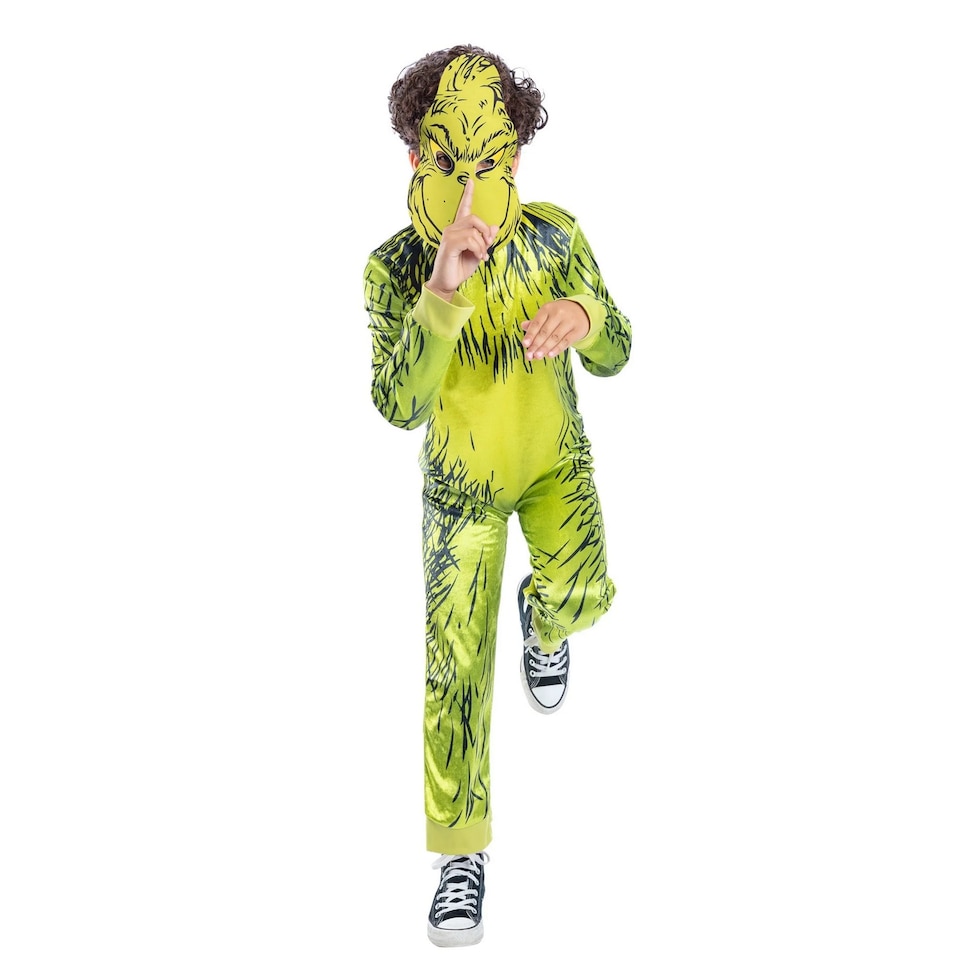 image 1 of The Grinch Childrens/Kids Costume Set | Yellow | Yellow | 4-6 years | 1