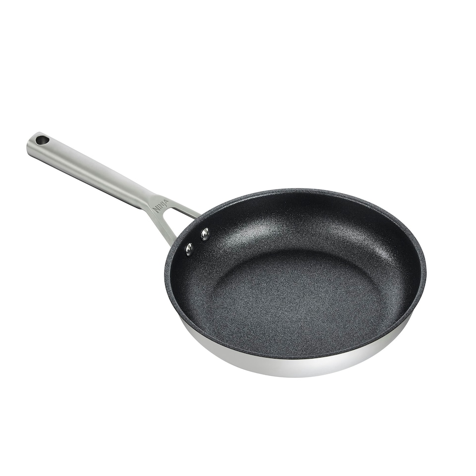image 1 of Ninja Foodi ZEROSTICK Stainless Steel 2 Piece Frying Pan Set C62200UK