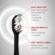 image 2 of LG Reach Dual Sonic Toothbrush includes 4 Toothbrush Heads 27000 VPM Black