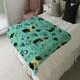 image 4 of Hand Painting Abstract, Ancient Egypt Horus Eye Signs (Blanket)