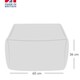 image 4 of rucomfy Indoor Bean Bag Ottoman - Weave Pouffe Footstool