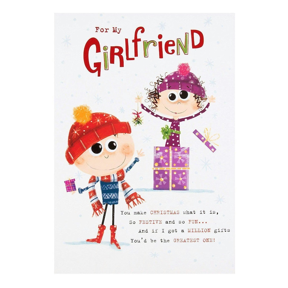 image 1 of Girlfriend Christmas Card 'Greatest Gift'