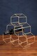 image 5 of Vertex 6 Bottle Gold Finish Wine Rack