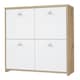 image 3 of Best Chest Storage Cabinet with 4 Doors in Artisan Oak/White