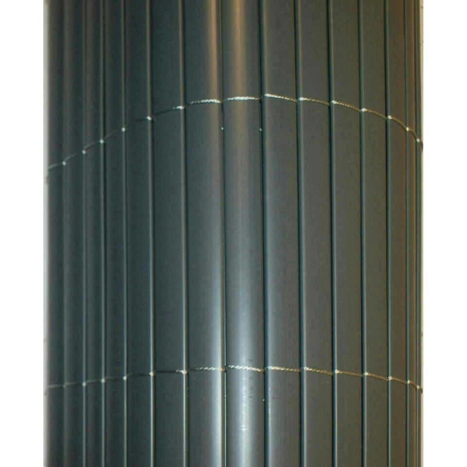 image 1 of Primrose Artificial Grey Bamboo Cane Garden Privacy Screening Roll 4m x 1.5m
