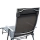 image 7 of Outsunny Sun Lounger Recliner w/ Pillow Foldable 7 Levels Textilene Grey | Grey