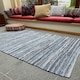 image 1 of DENIM Rug WashableFlat Weave Design - Cotton - L60 x W90 - Blue Blue