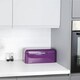image 7 of CALITEK Bread Bin Kitchen Counter Vintage Style Coated Carbon Steel Purple Purple