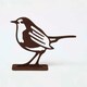 image 1 of Homescapes Steel Robin Fence Topper Brown