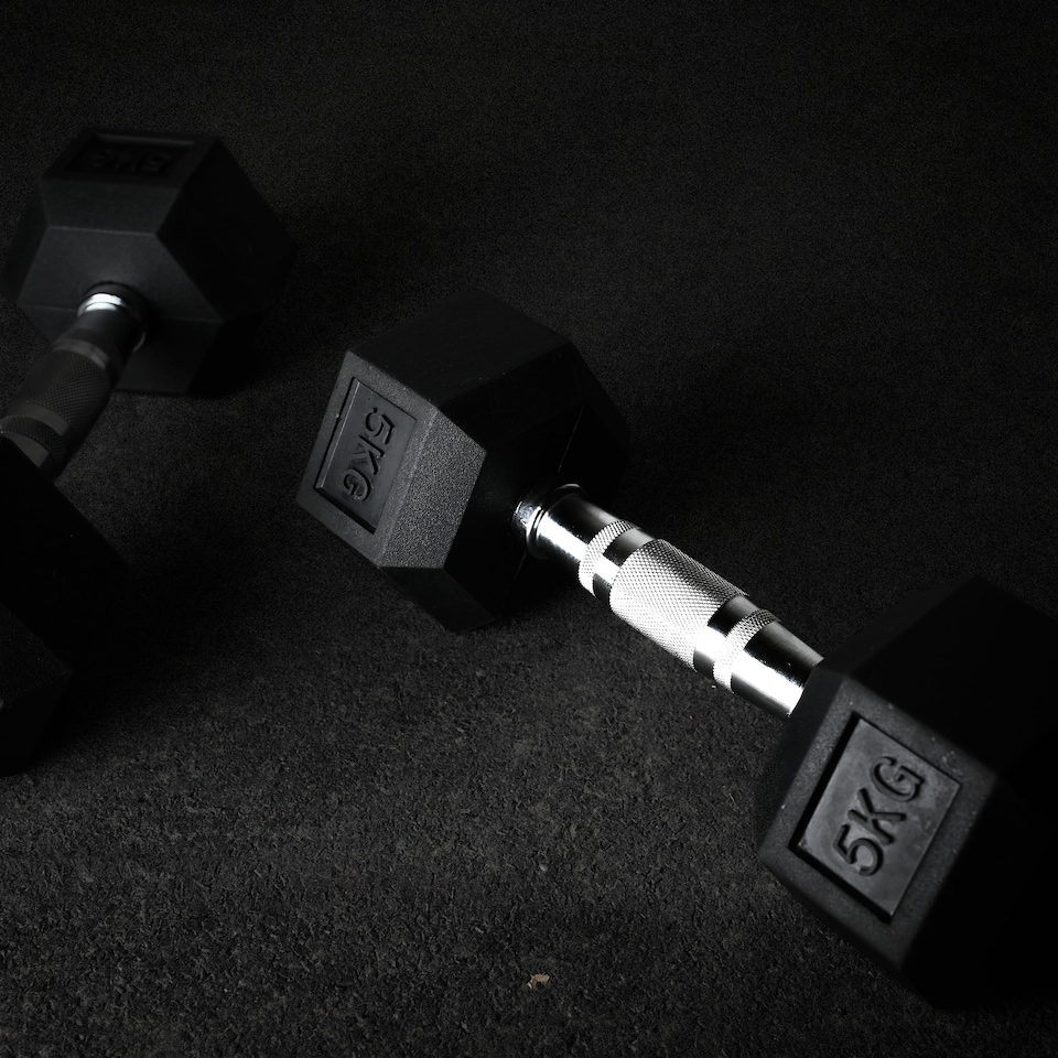 image 1 of GYM SETS UK Hex Dumbbell Pairs- (2 x 9kg (18kg))