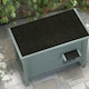 image 8 of PawHut Outdoor Feral Cat House Insulated w/ Openable Roof - Charcoal Grey