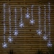 image 1 of 1.2m x 1.2m FlexiBrights Christmas Snowflake Curtain Lights with 267 White LEDs