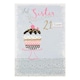 image 2 of Sister 21st Birthday Card 'Fab'