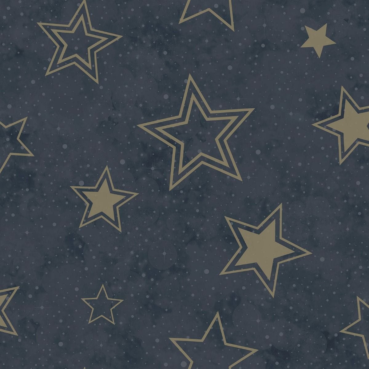Holden Decor Stardust Wallpaper Blue Midnight Blue/Gold 1