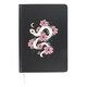 image 1 of Something Different Serpentine Floral Snake A5 Notebook - Black/Pink/White - One Size