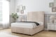 image 2 of Sloomy Harrington Sand Naples Divan Bed With Mattress 2 Drawers Right Side With 26" Strutted Headboard & 12" Matching Footboard 5' King | Cream | Sand | King | 1