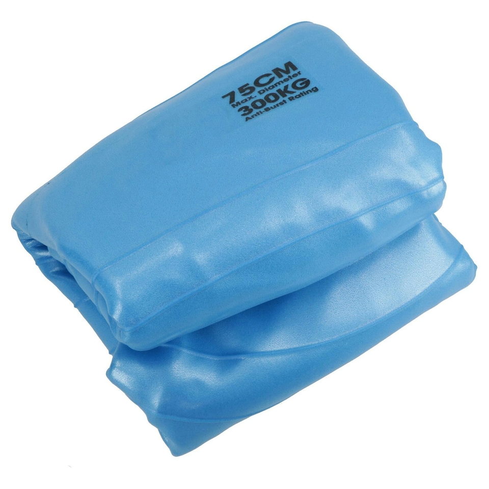 image 1 of Swiss Exercise Ball Anti Burst 300kg for Yoga, Fitness Pilates Core Workouts 75cm Blue