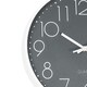 image 5 of OHS Small Round Modern Home Office Decor Analogue Wall Clock, 29cm - Grey
