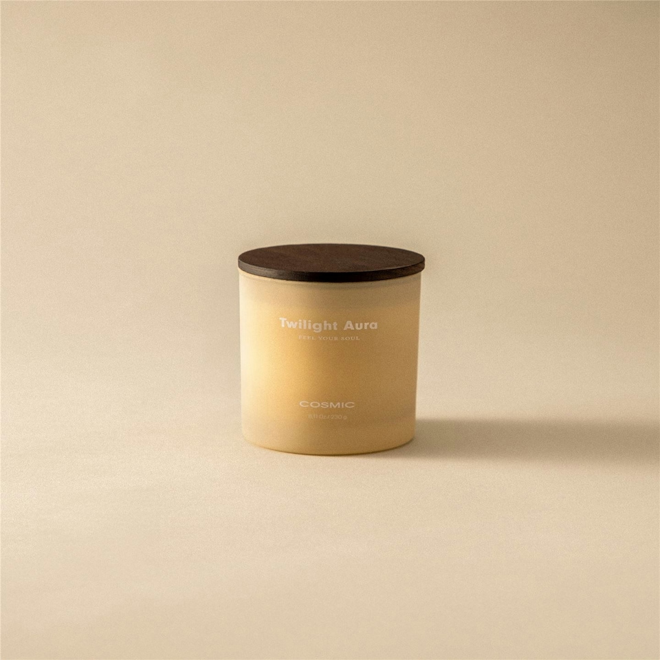 image 1 of Cosmic Scented Candle Twilight Aura Sand Finish Handcrafted Soy Wax Candles