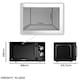 image 5 of Daewoo Modern Black 800W 23L Microwave 35Min Timer 5 Power Settings Auto Defrost