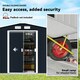 image 4 of Outsunny 9 x 6FT Galvanised Garden Storage Shed with Sliding Door, Dark Grey