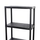 image 3 of 2x Oypla 4 Tier Black Plastic Heavy Duty Shelving Racking Storage Unit