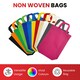 image 3 of Pack of 25 Dark Green Coloured 30x38x10cm Non-Woven Bags with Handle | Green