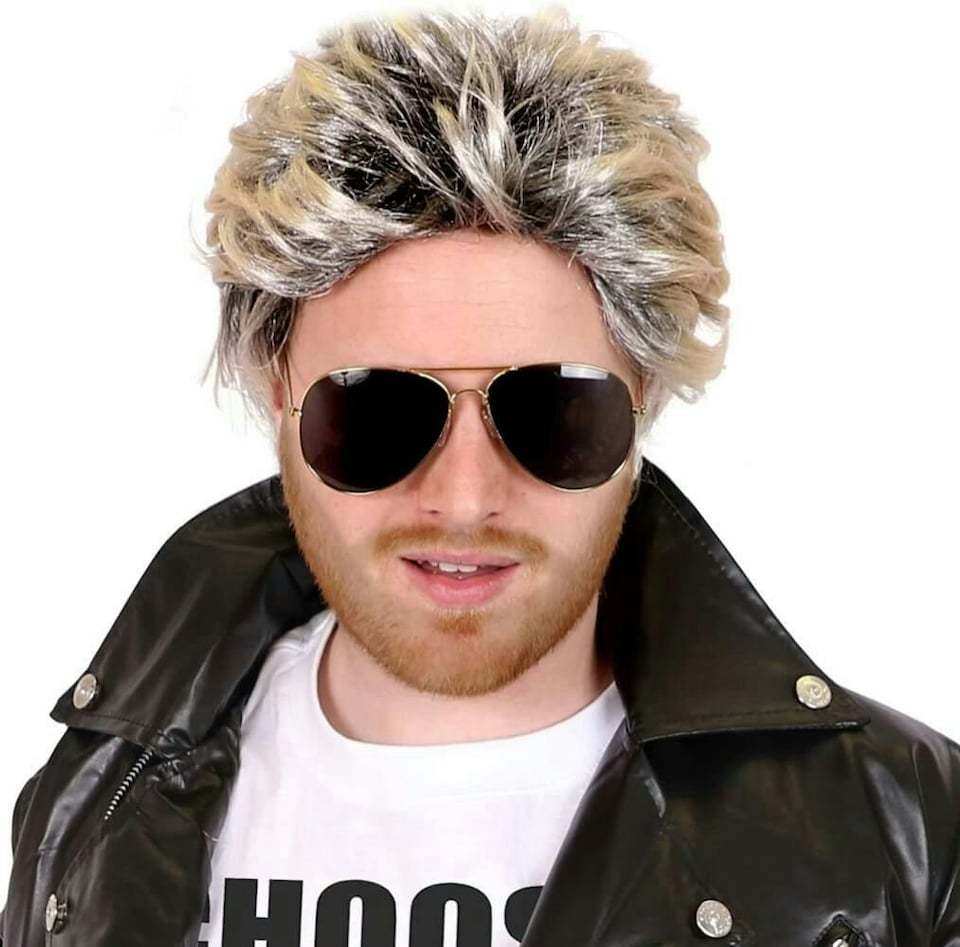 image 1 of “CHOOSE LIFE” T-Shirt Costume Set – Unisex Adult  –  George Michael Style Fancy dress costume | White | S