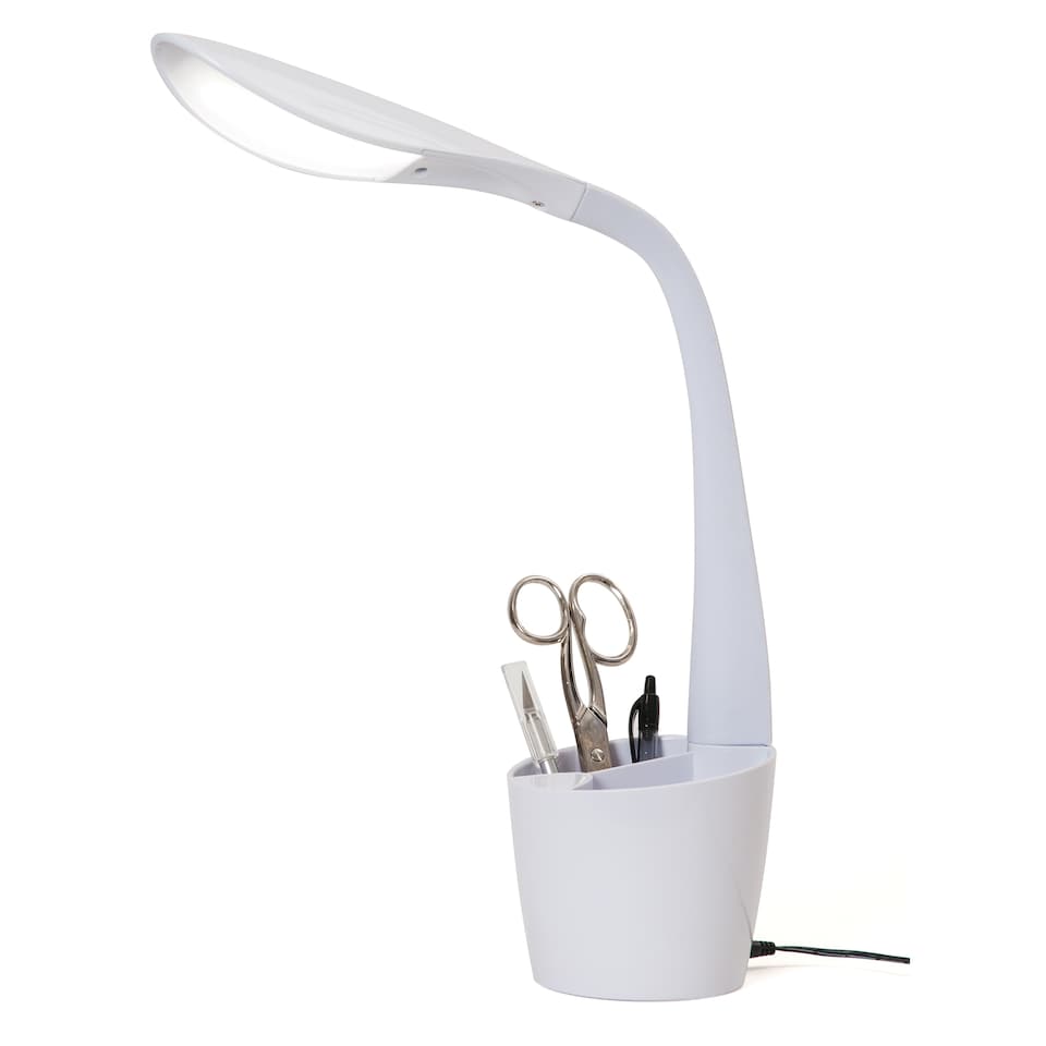 image 1 of PURElite Natural Daylight Hobby Lamp - Table & Desk Lamp, Flexible LED Light with 4 Brightness Settings for Reading & Crafts