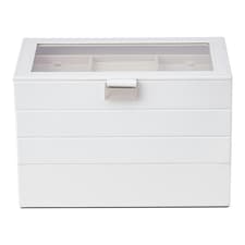 Living and Home 4-Tier Jewellery Storage Box with Transparent Lid
