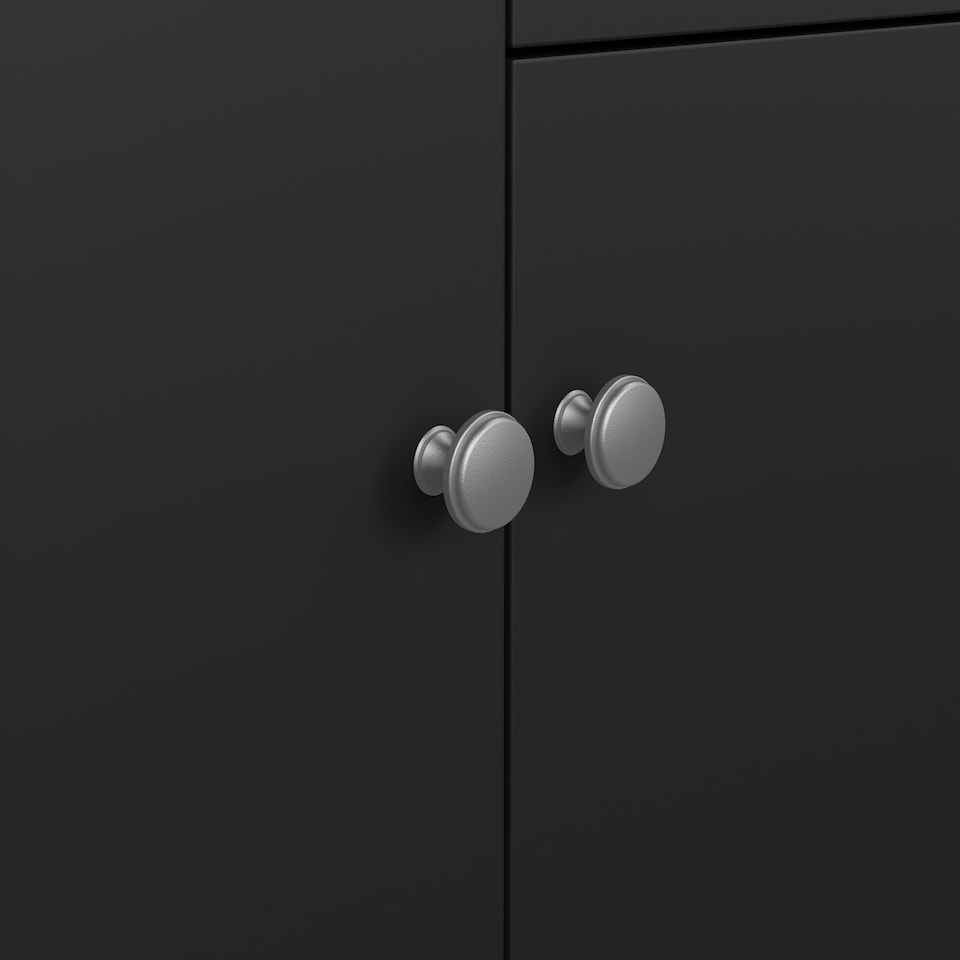 image 1 of Madrid Sideboard 2 Doors 1 Drawer in Matt Black