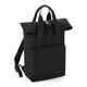 image 1 of BagBase Twin Handle Roll-Top Backpack - Black - One Size
