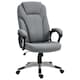 image 1 of Vinsetto Linen Executive Office Chair Height Adjustable Swivel Chair, Grey