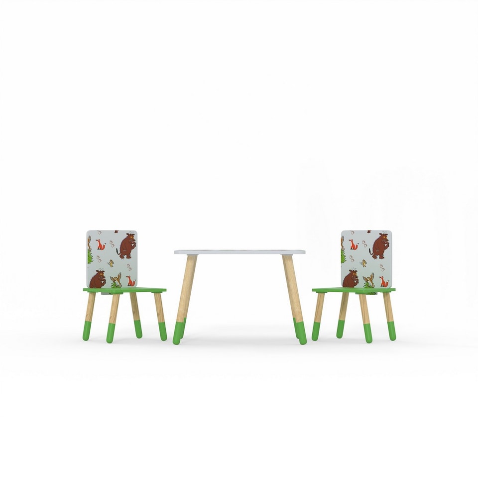 image 1 of Gruffalo Kids Table & 2 Chairs Set - Forest Themed Play & Activity Furniture - Assembly Required
