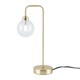 image 2 of First Choice Lighting Toner Satin Brass with Clear Glass Globe Table Lamp Bronze | Clear